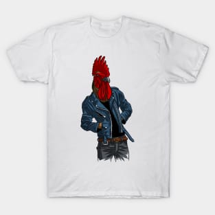 Rooster crest punk T-Shirt